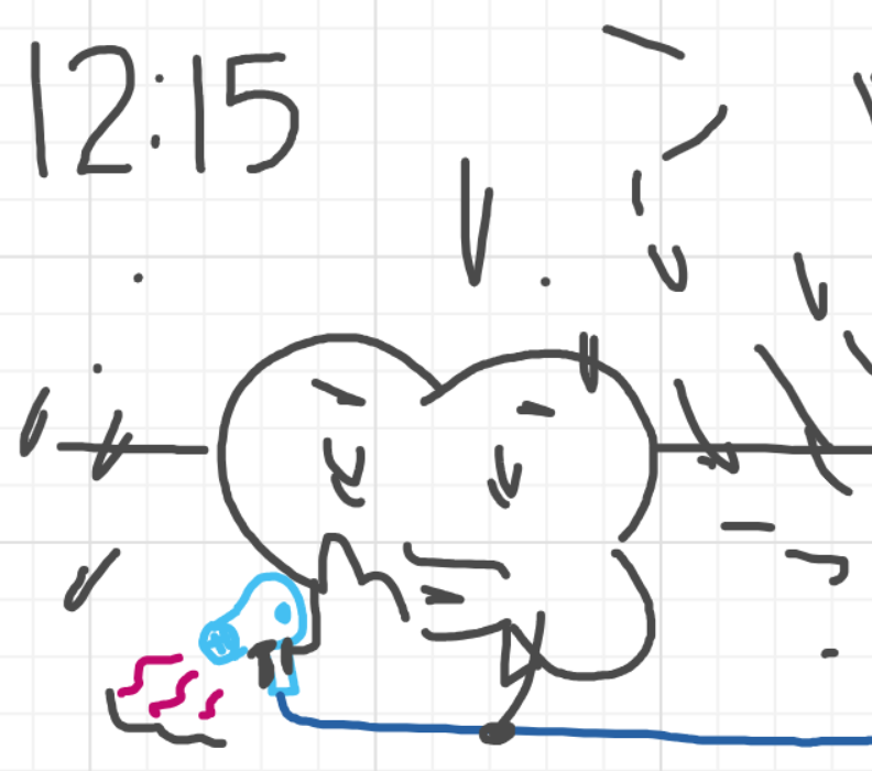 A panel from I've Been Everywhere, Man, episode nine of the Board Boards object show by Furretwalk/WalkingFurret.